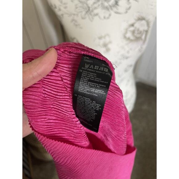 Long Tall Sally Lightweight Pink Dress Womens Size Small Sleeveless V Neck - Picture 4 of 7